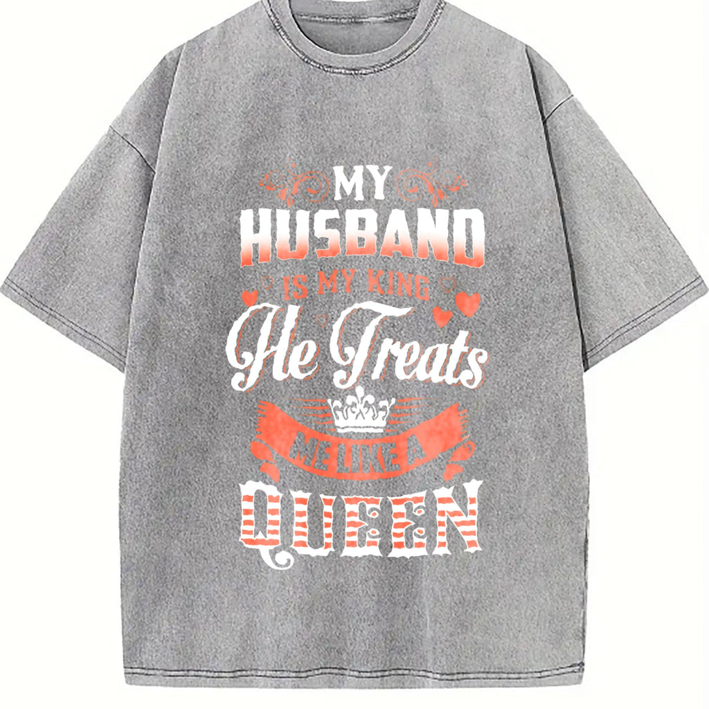 Funny Daughter Wife Slogan Vintage Washed T-Shirt product image 5
