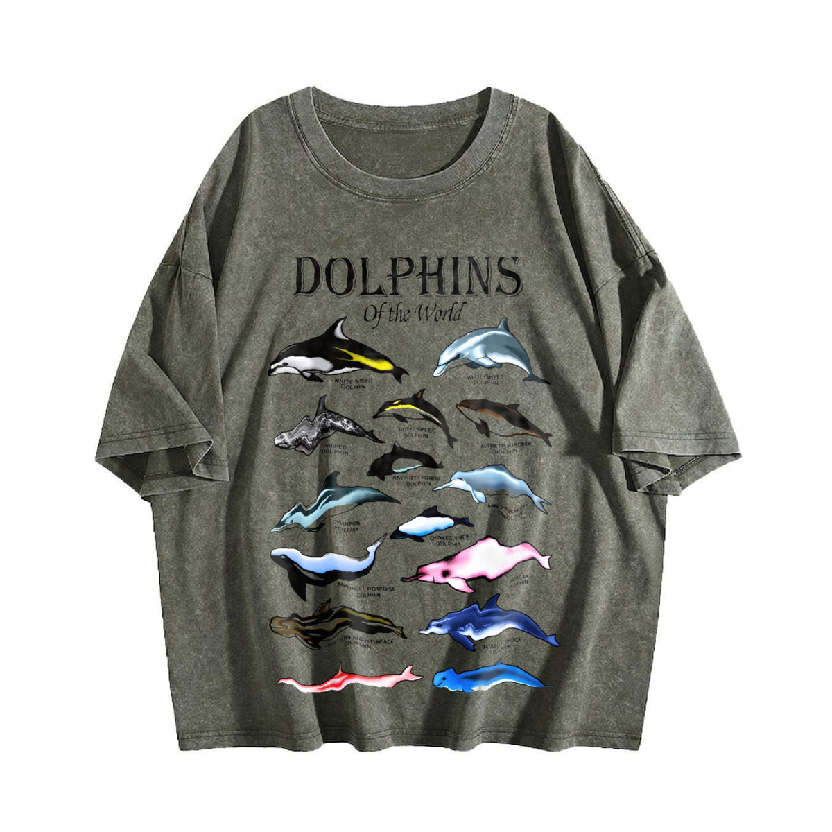 Dolphins Of The World Vintage Washed T-Shirt product image 4
