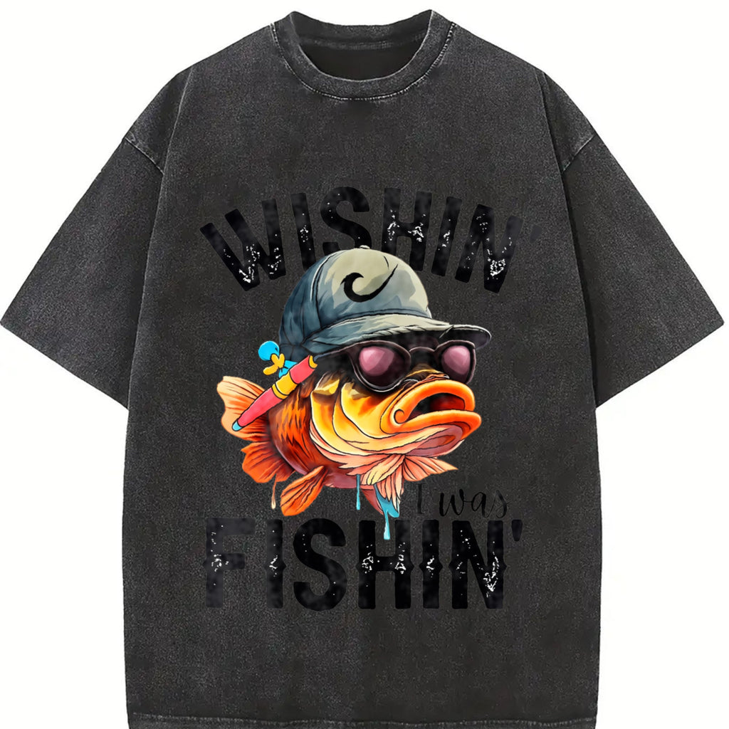 Fishing Vintage Washed T-Shirt product image 2