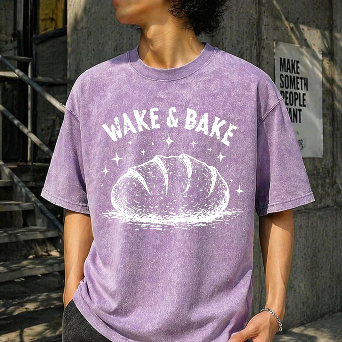 Wake And Bake Vintage Washed T-Shirt product image 6