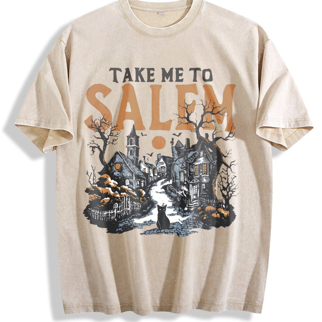 Salem Witch Town Vintage Washed T-Shirt product image 1