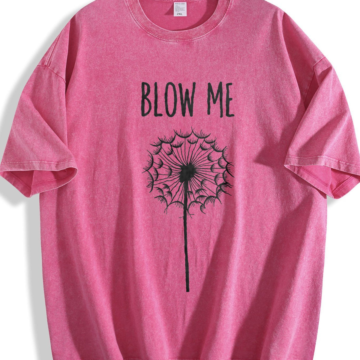 Funny Blow Me Dandelion Flower Puff Quote Vintage Washed product image 7