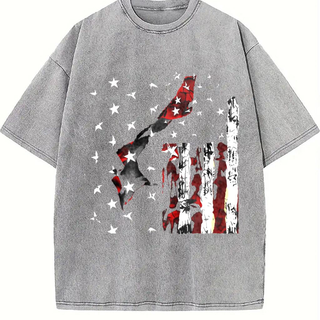 American Flag Vintage Washed T-Shirt product image 5
