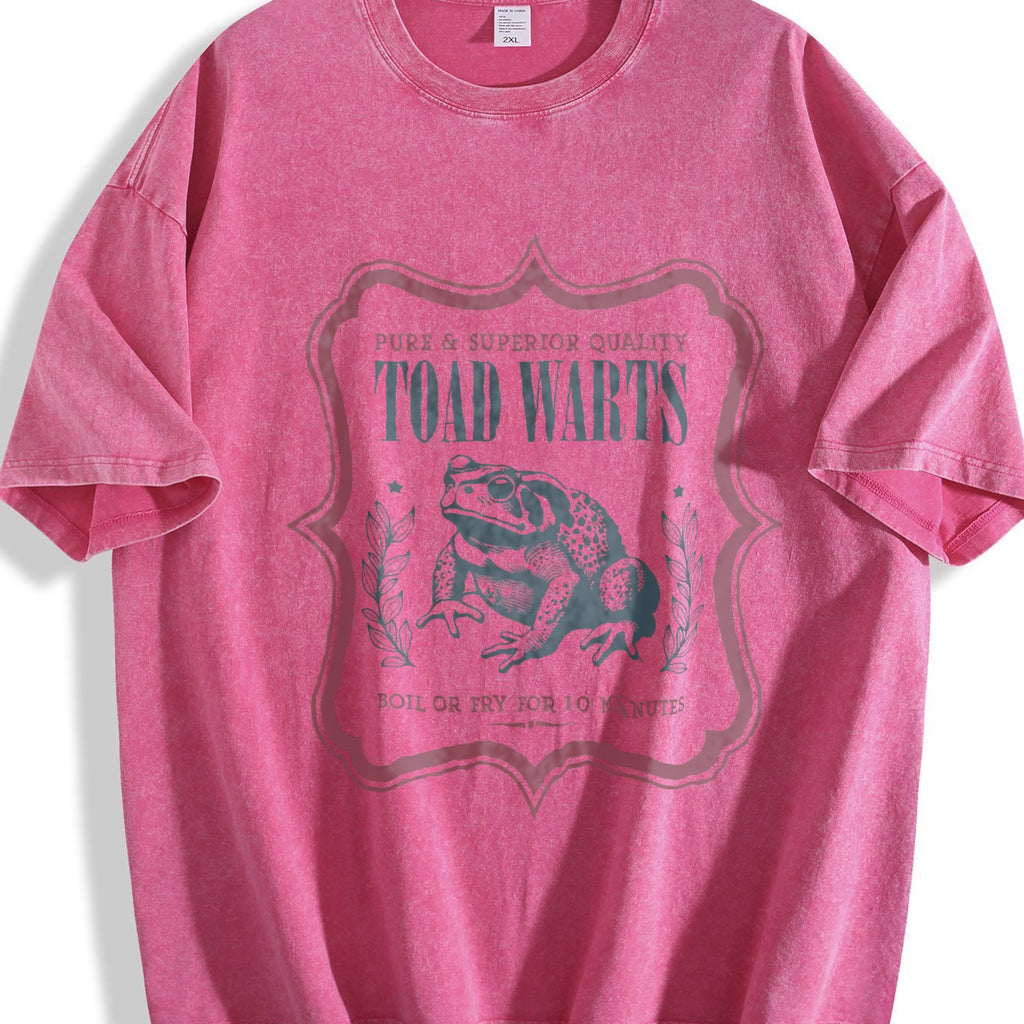 Funny Toad Warts Label 90s Vintage Washed T-Shirt product image 7