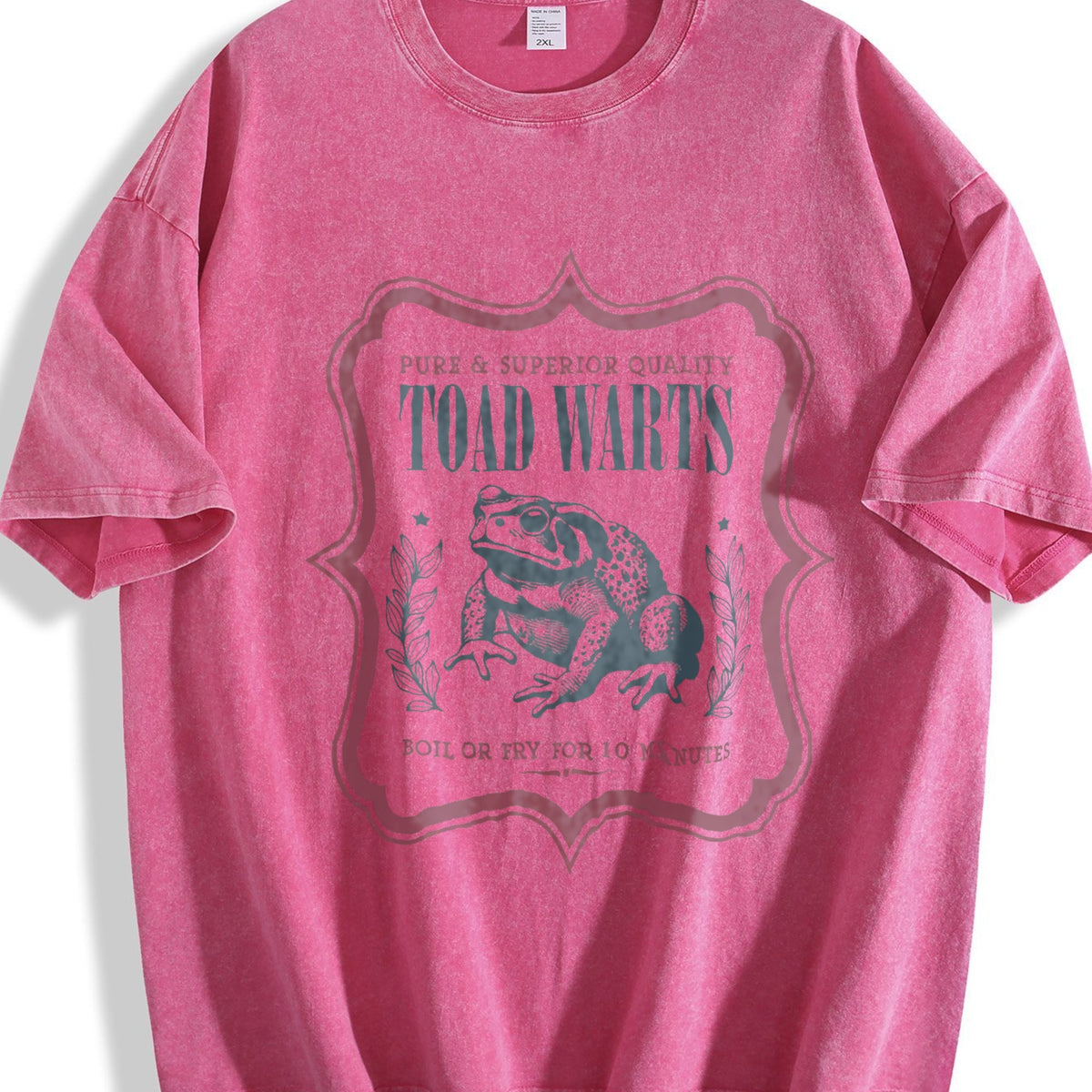 Funny Toad Warts Label 90s Vintage Washed T-Shirt product image 7