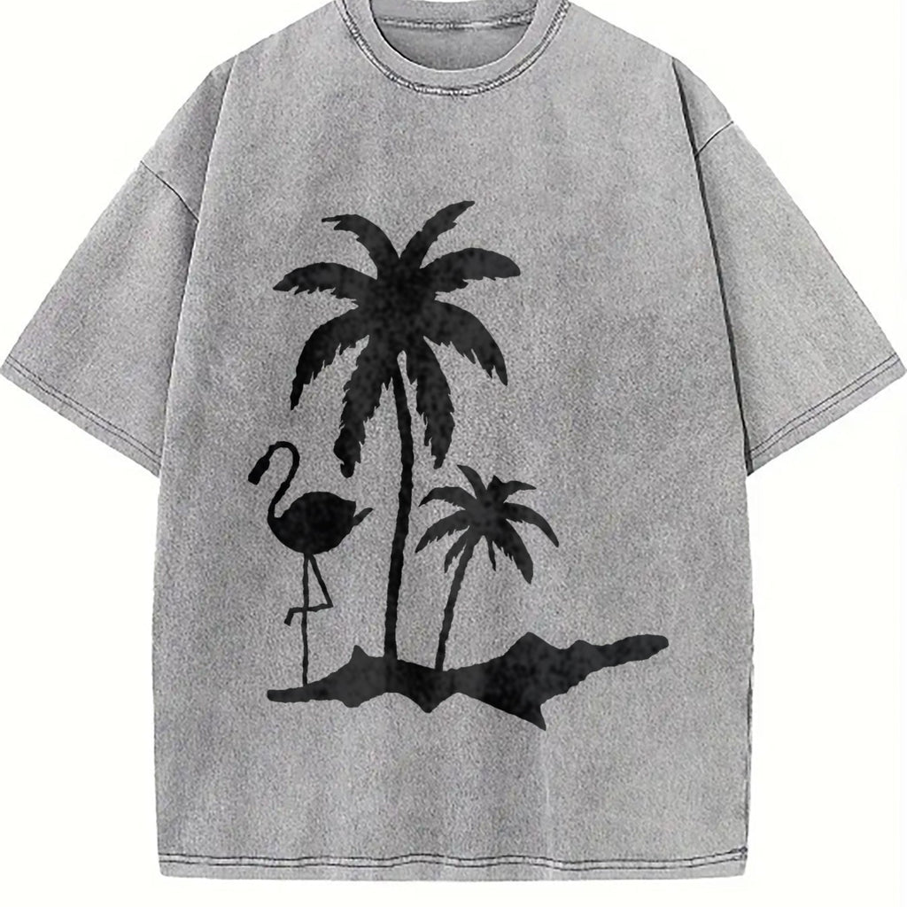 Tropical Palm Tree Vintage Washed T-Shirt product image 5