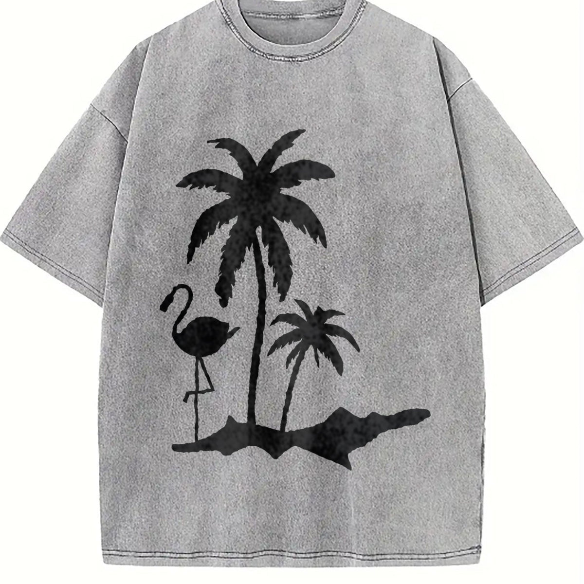 Tropical Palm Tree Vintage Washed T-Shirt product image 5