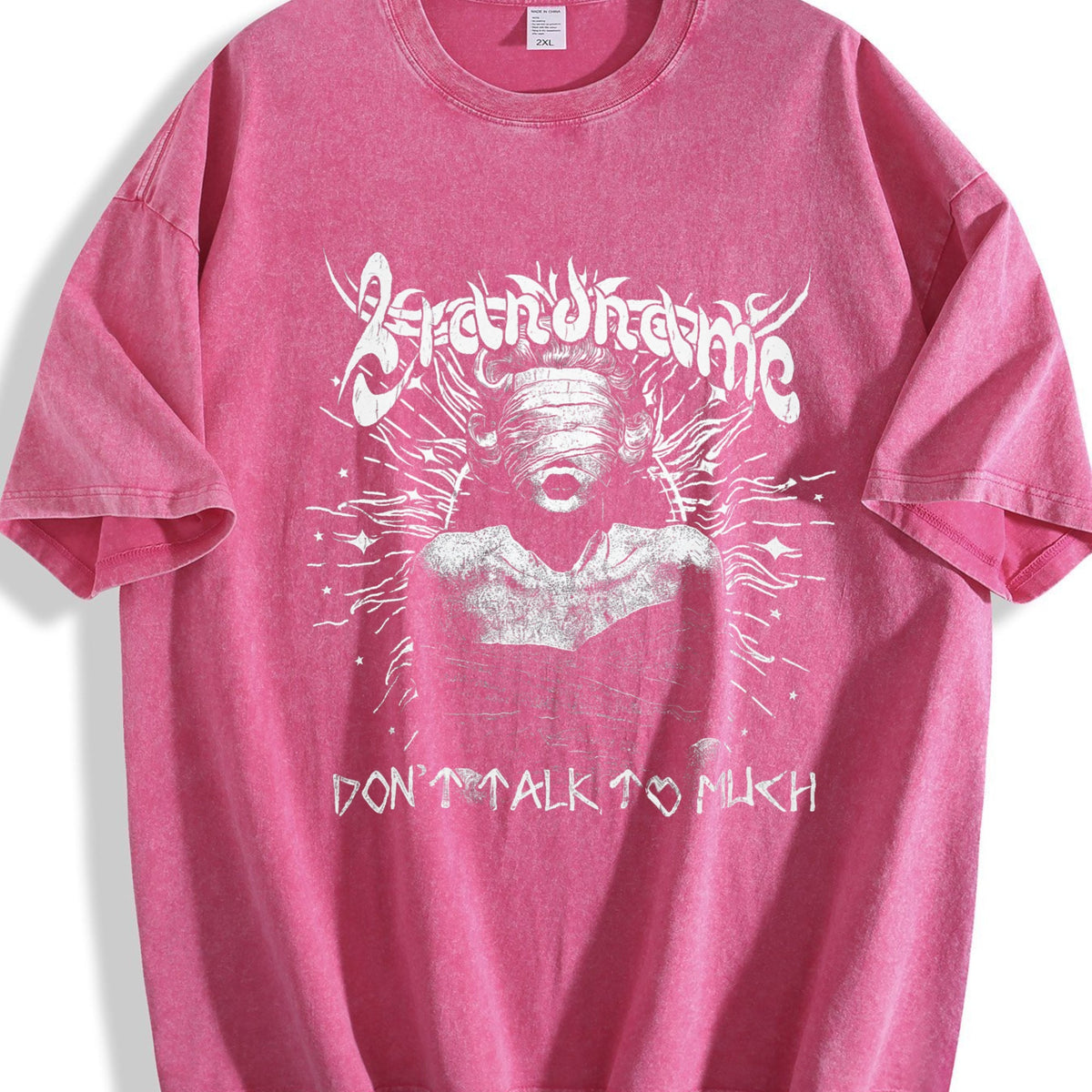 Blindfolded Beige Grunge Aesthetic Vintage Washed T-Shirt product image 7
