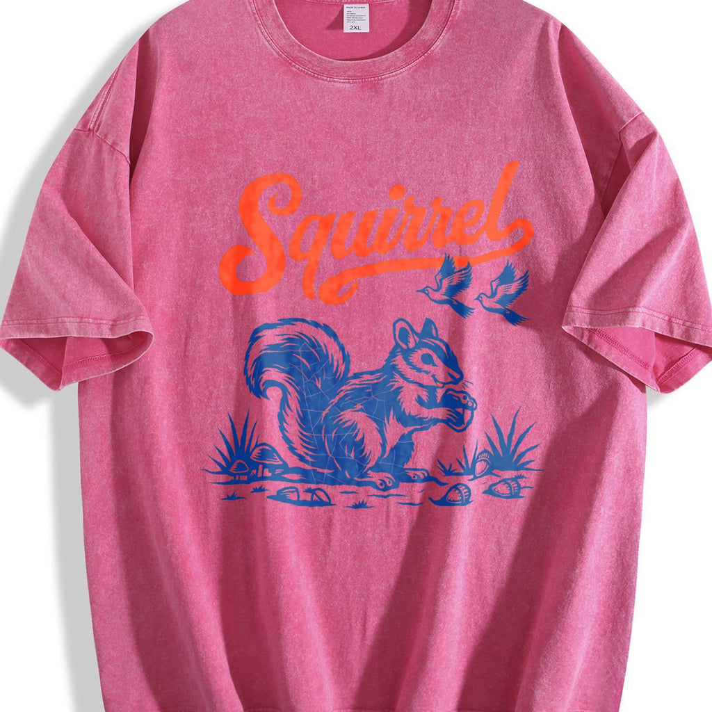 Squirrel : Woodland Animal Vintage Washed T-Shirt product image 7