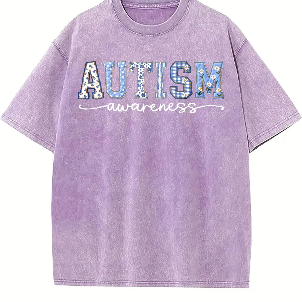 Autism Awareness Vintage Washed T-Shirt product image 6