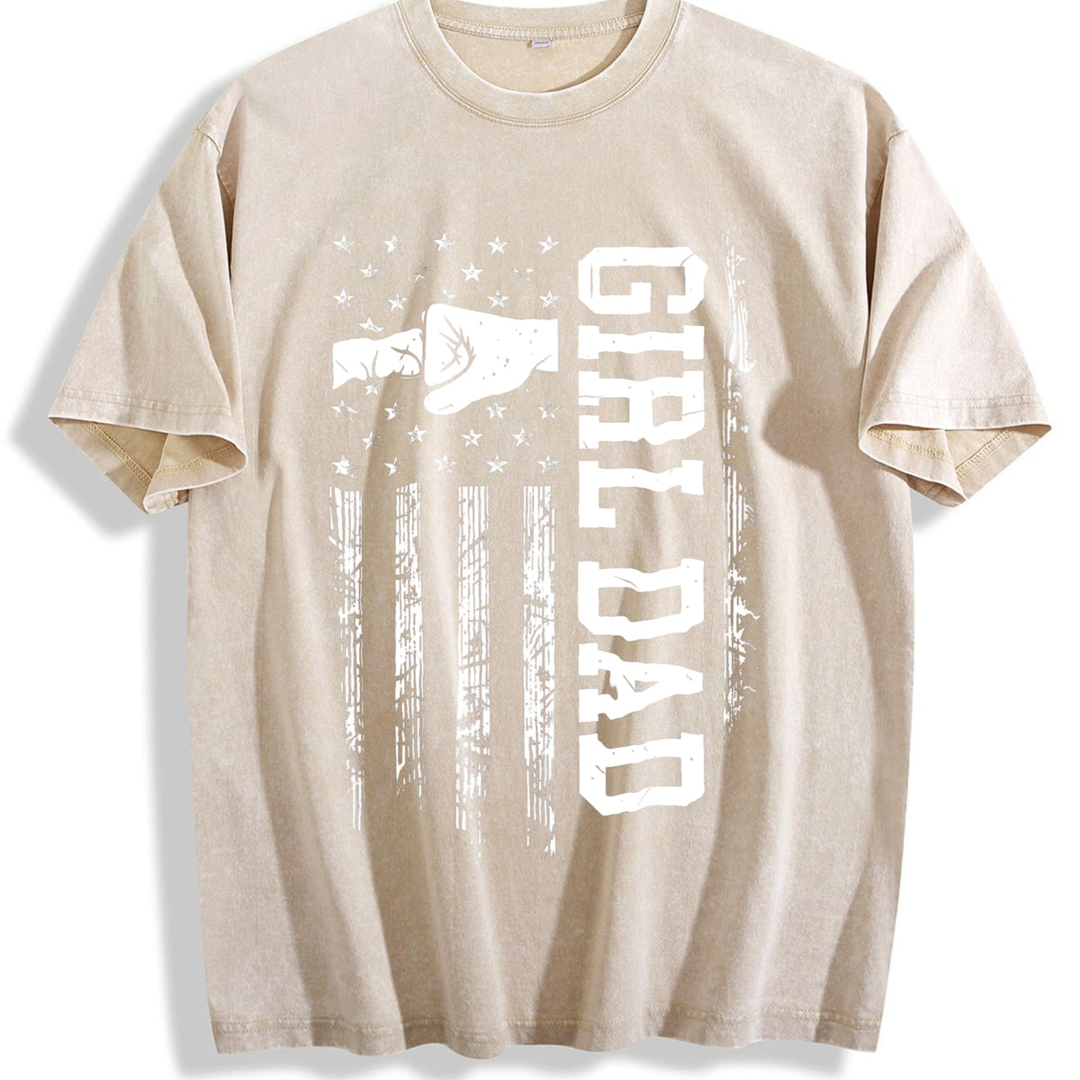 Girl Dad Vintage Washed T-Shirt product image 1
