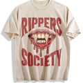 Horror Rippers Society 90s Halloween Vintage Washed T-Shirt product image 1