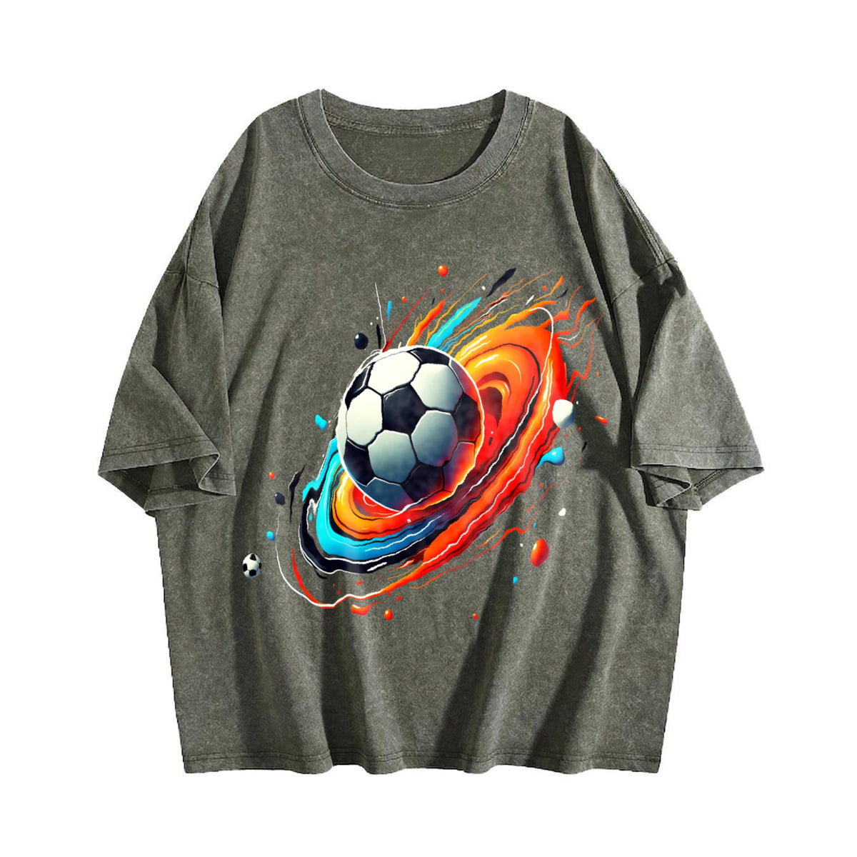 Global Soccer Fan Vintage Washed T-Shirt product image 4