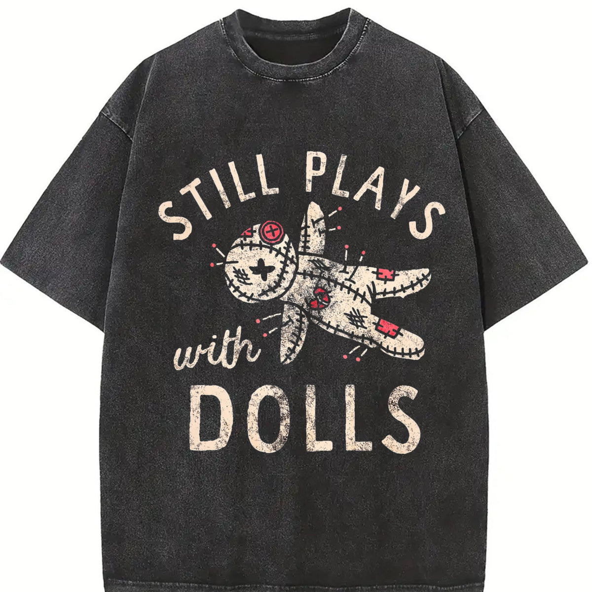 Still Plays With Dolls Funny Creepy Voodoo Curse Vintage product image 2