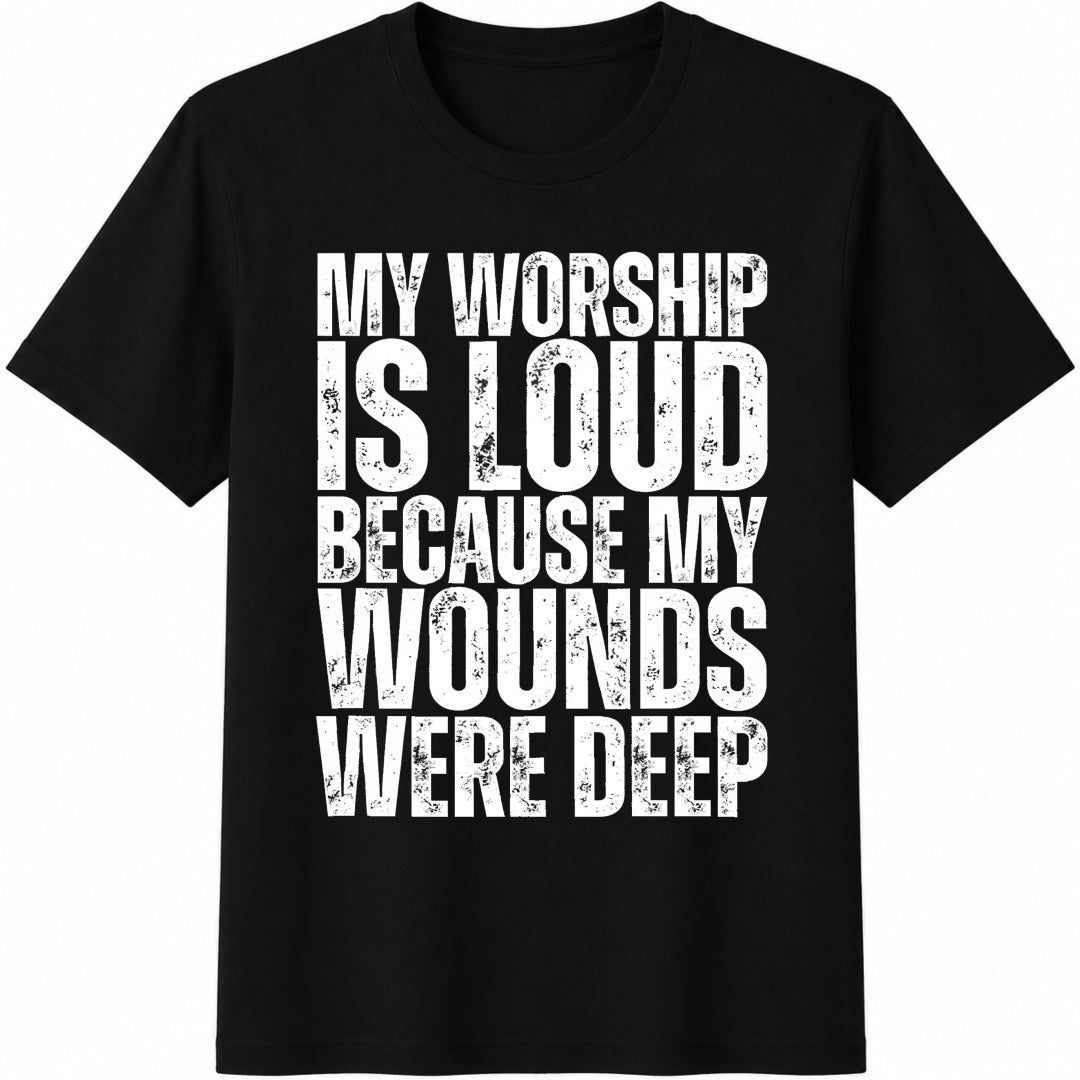 My Worship Is Loud Cotton T-Shirt product image 1