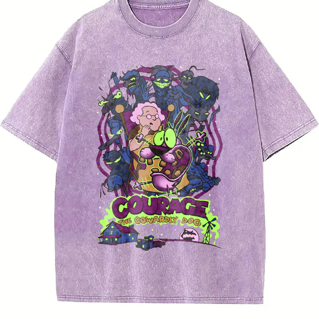 Courage The Cowardly Dog Vintage Washed T-Shirt product image 6