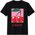 Cherry Pop Art Cotton T-Shirt product image 1