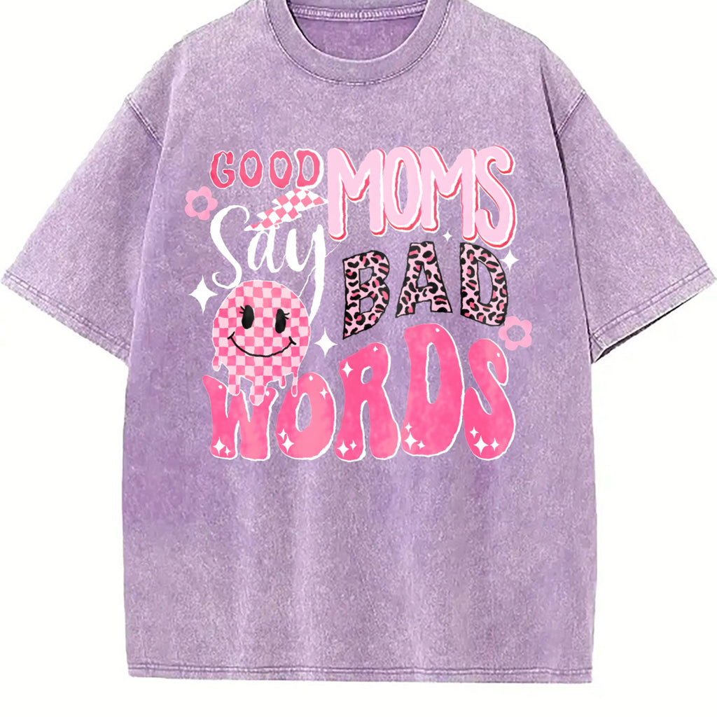Batik With Mom Humor Vintage Washed T-Shirt product image 6