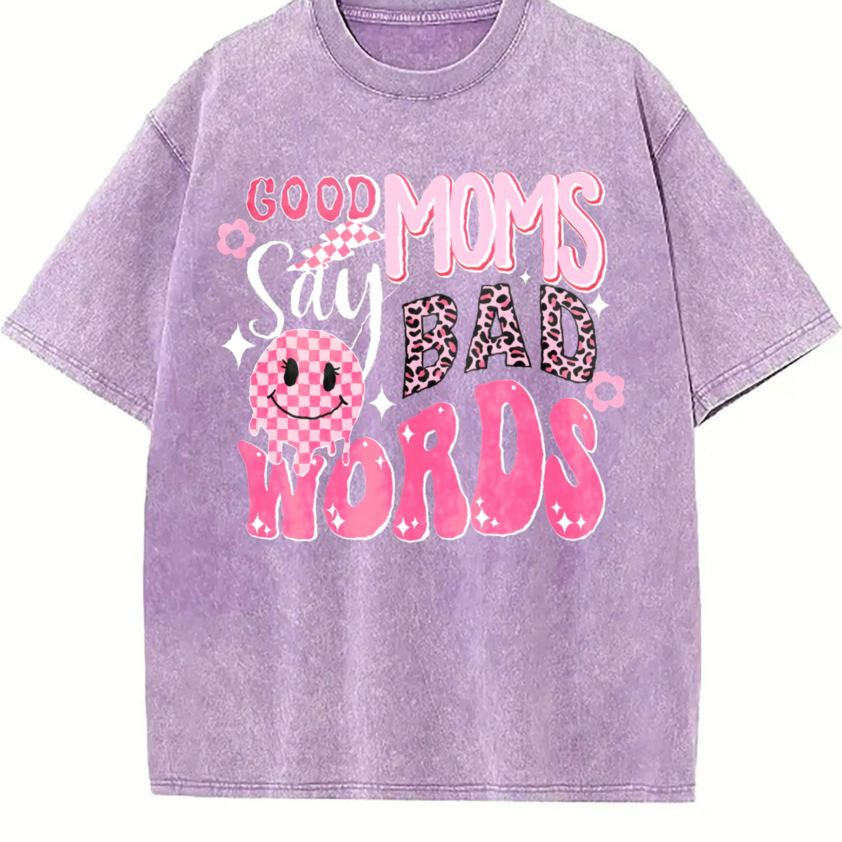 Batik With Mom Humor Vintage Washed T-Shirt product image 6