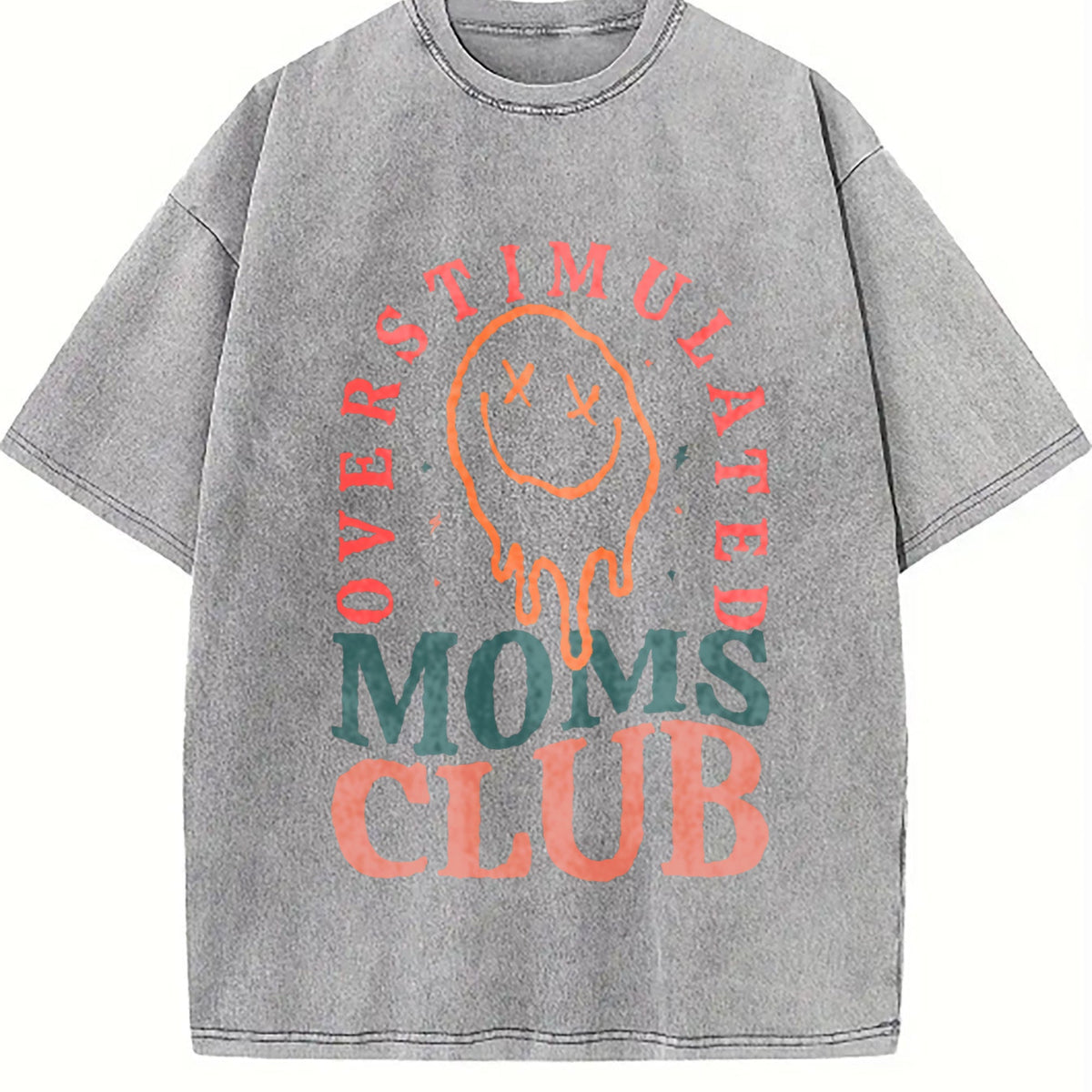 Overstimulated Moms Club Vintage Washed T-Shirt product image 5