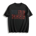 Floral American Flag Cotton T-Shirt product image 1