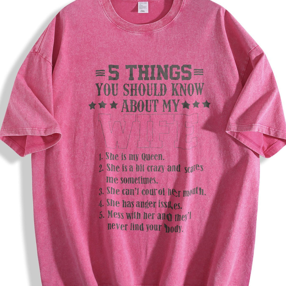 Funny Husband Vintage Washed T-Shirt product image 7