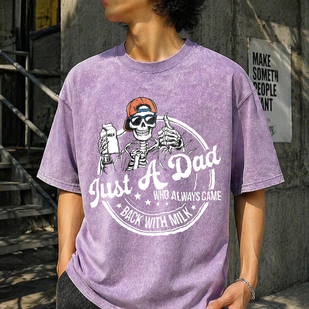 Just A Dad Who Always Came Back With The Milk Vintage product image 6