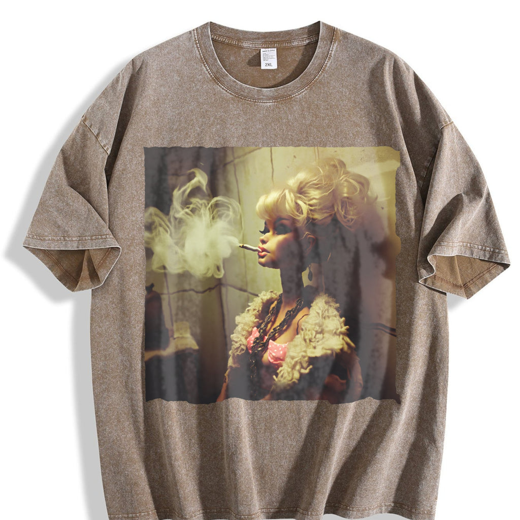 Doll Taking a Break Vintage Washed T-Shirt product image 3