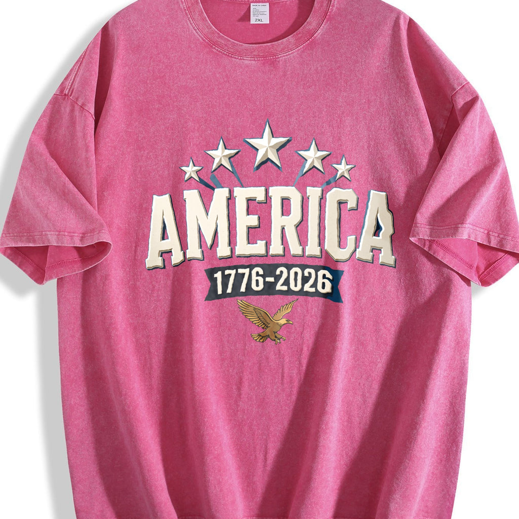 America 1776-2026 Vintage Washed T-Shirt product image 7