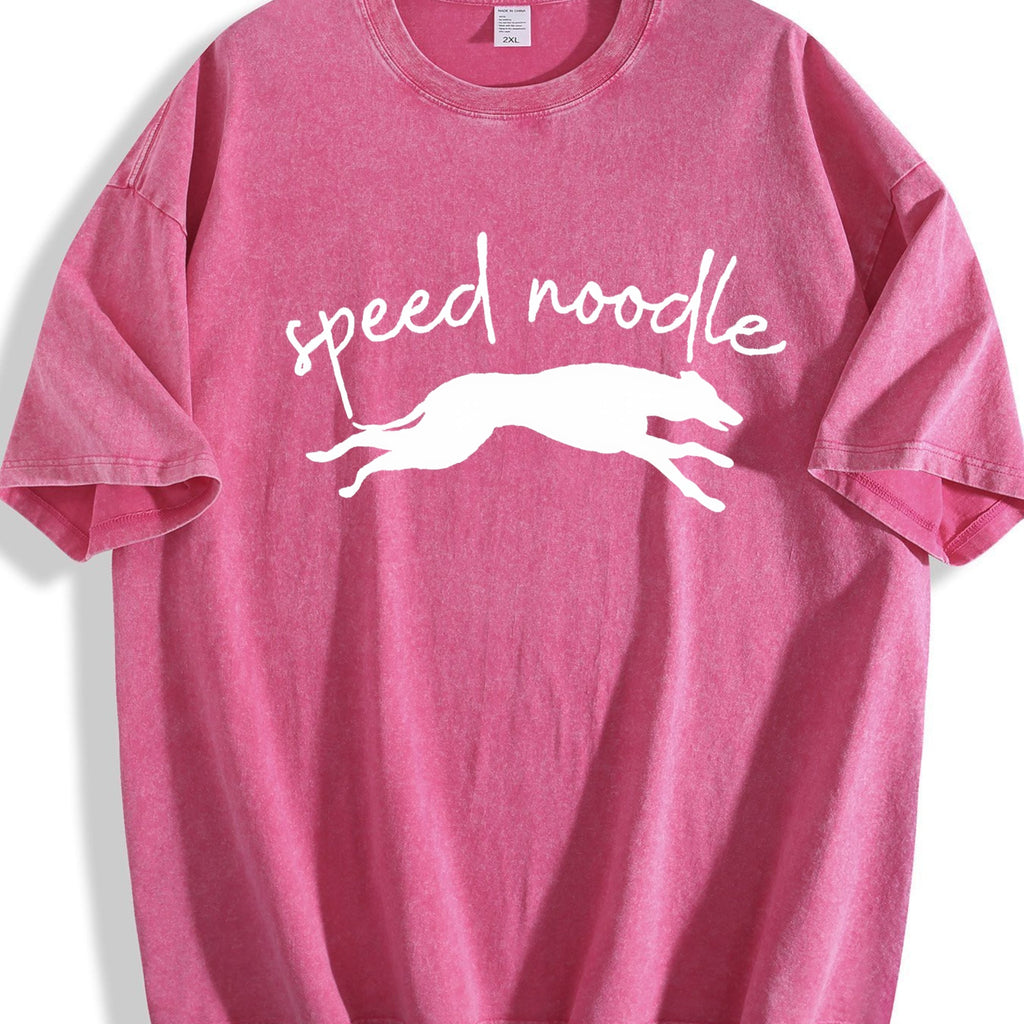 Speed Noodle Greyhound Lover Vintage Washed T-Shirt product image 7