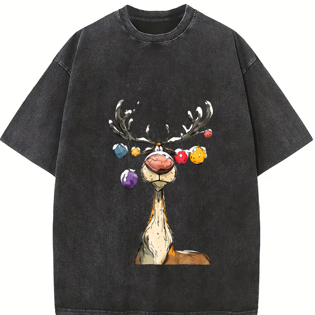 Reindeer Vintage Washed T-Shirt product image 2