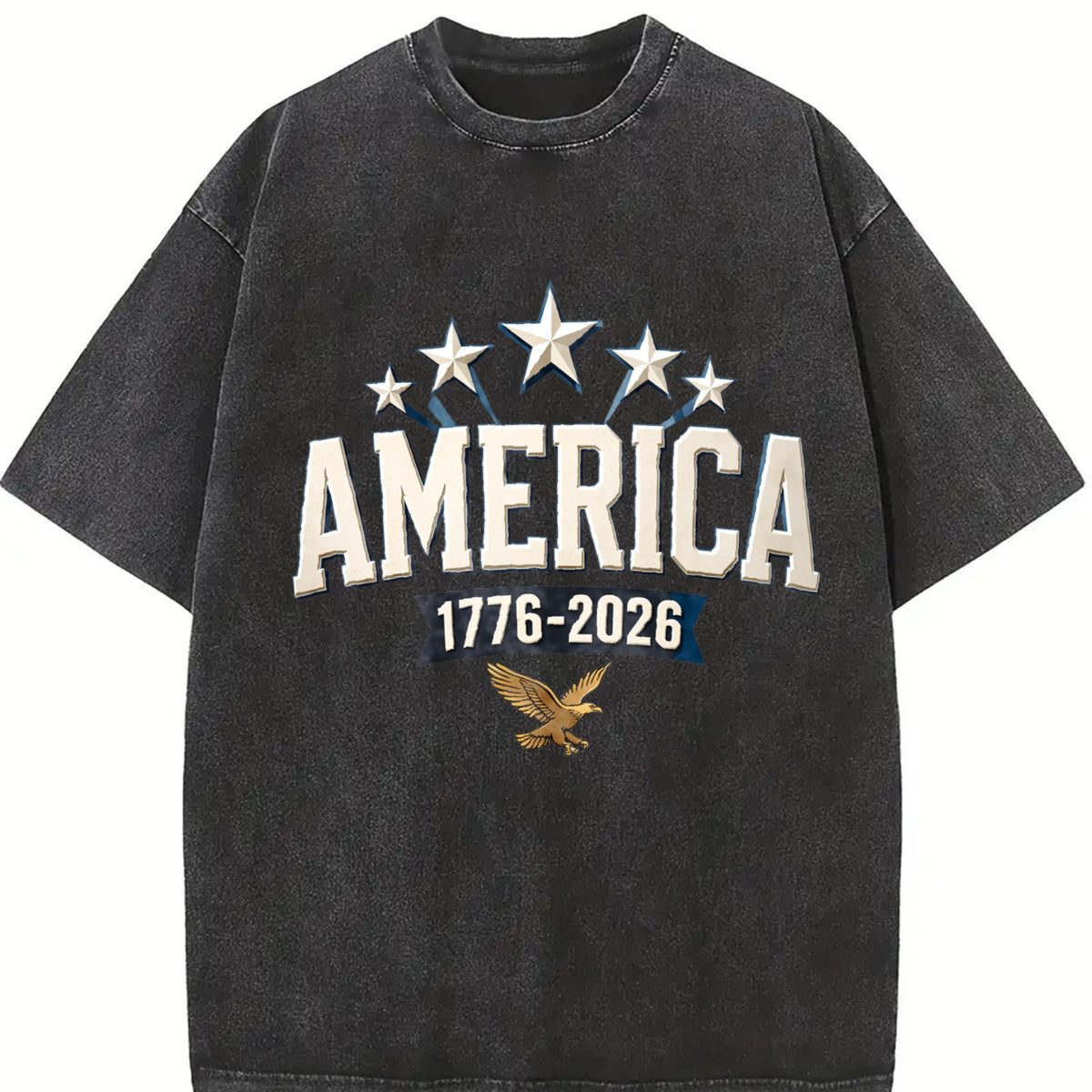 America 1776-2026 Vintage Washed T-Shirt product image 2