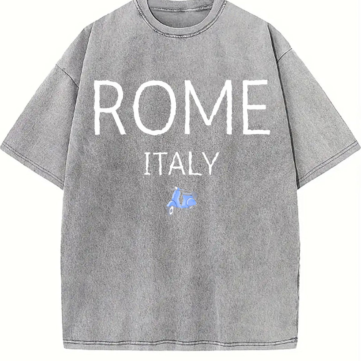 Rome Italy Vespa Vintage Washed T-Shirt product image 5