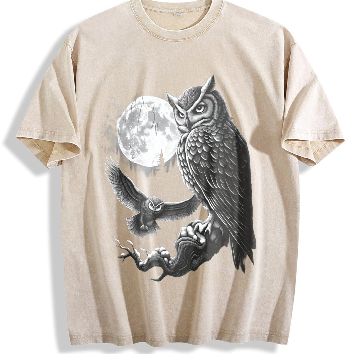 Owl 90s Vintage Washed T-Shirt product image 1