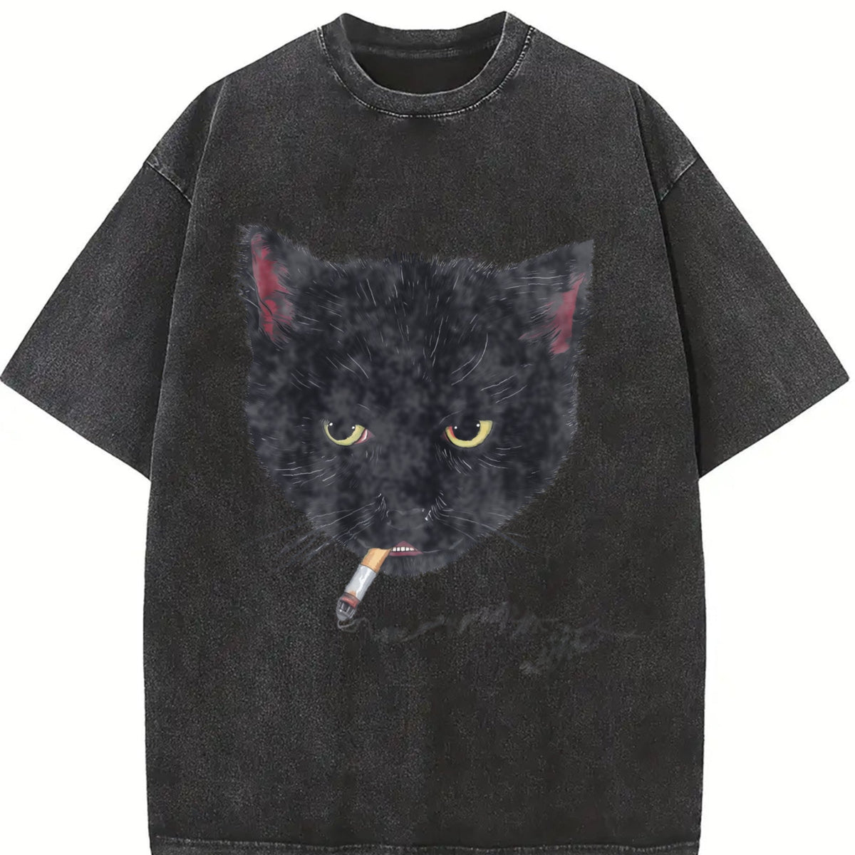 Y2K Smocking Cat Vintage Washed T-Shirt product image 2