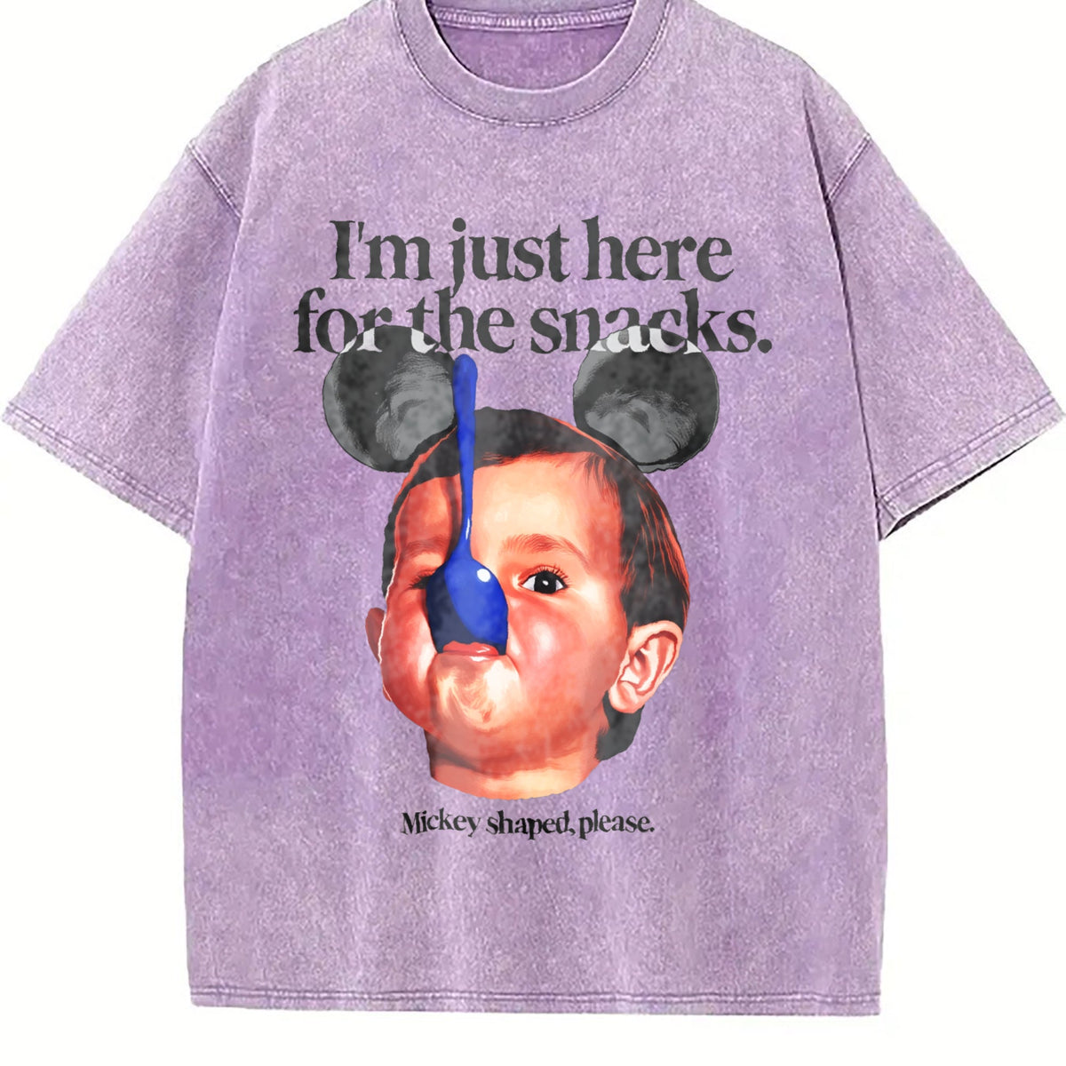 I'm Just Here For The Snacks Vintage Washed T-Shirt product image 6