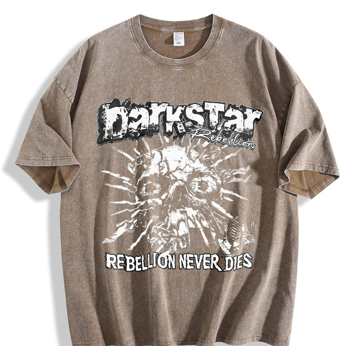 Darkstar Skull Rebellion Vintage Washed T-Shirt product image 3