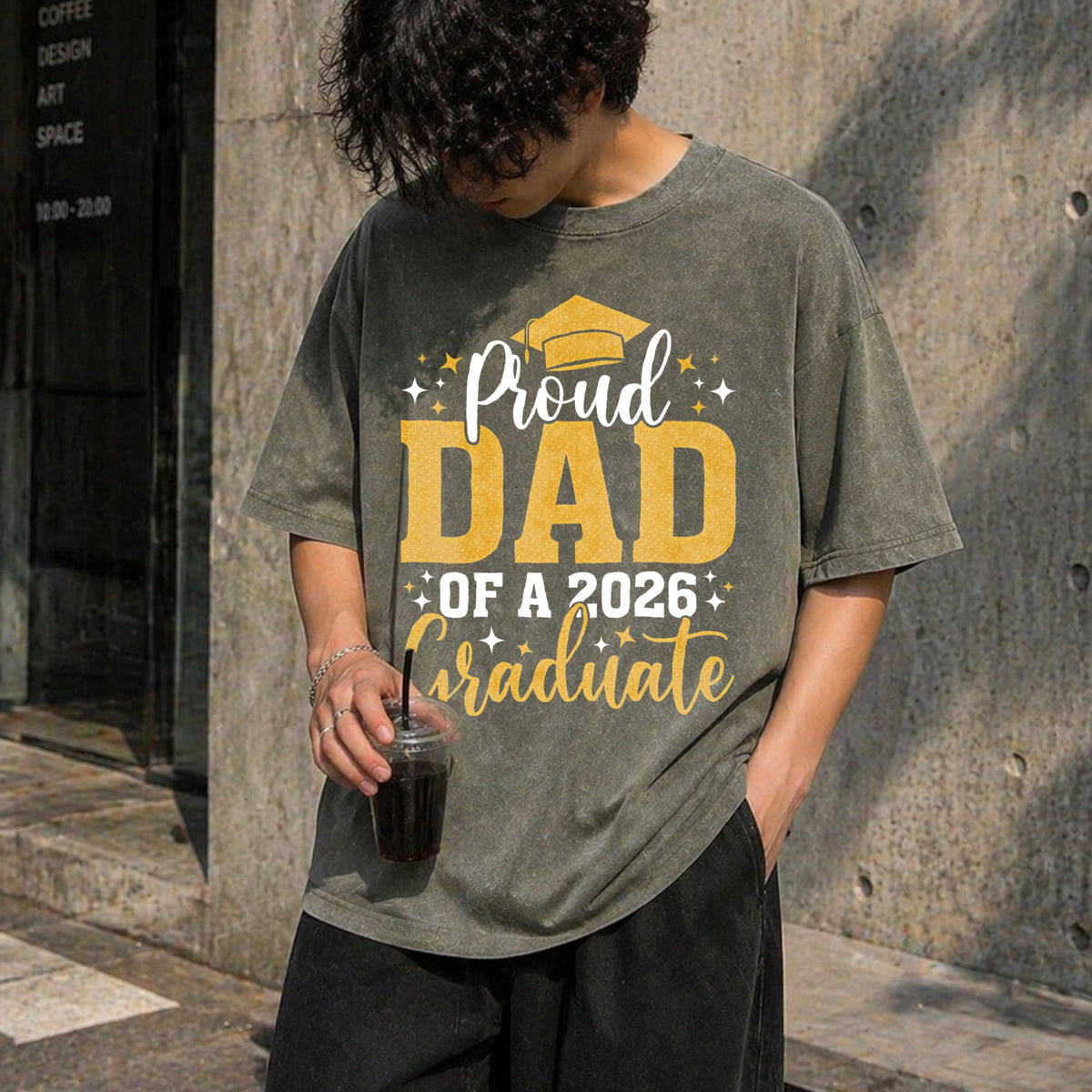 Dad Senior 2026 Proud Of A Class Of Graduate Vintage Washed product image 11