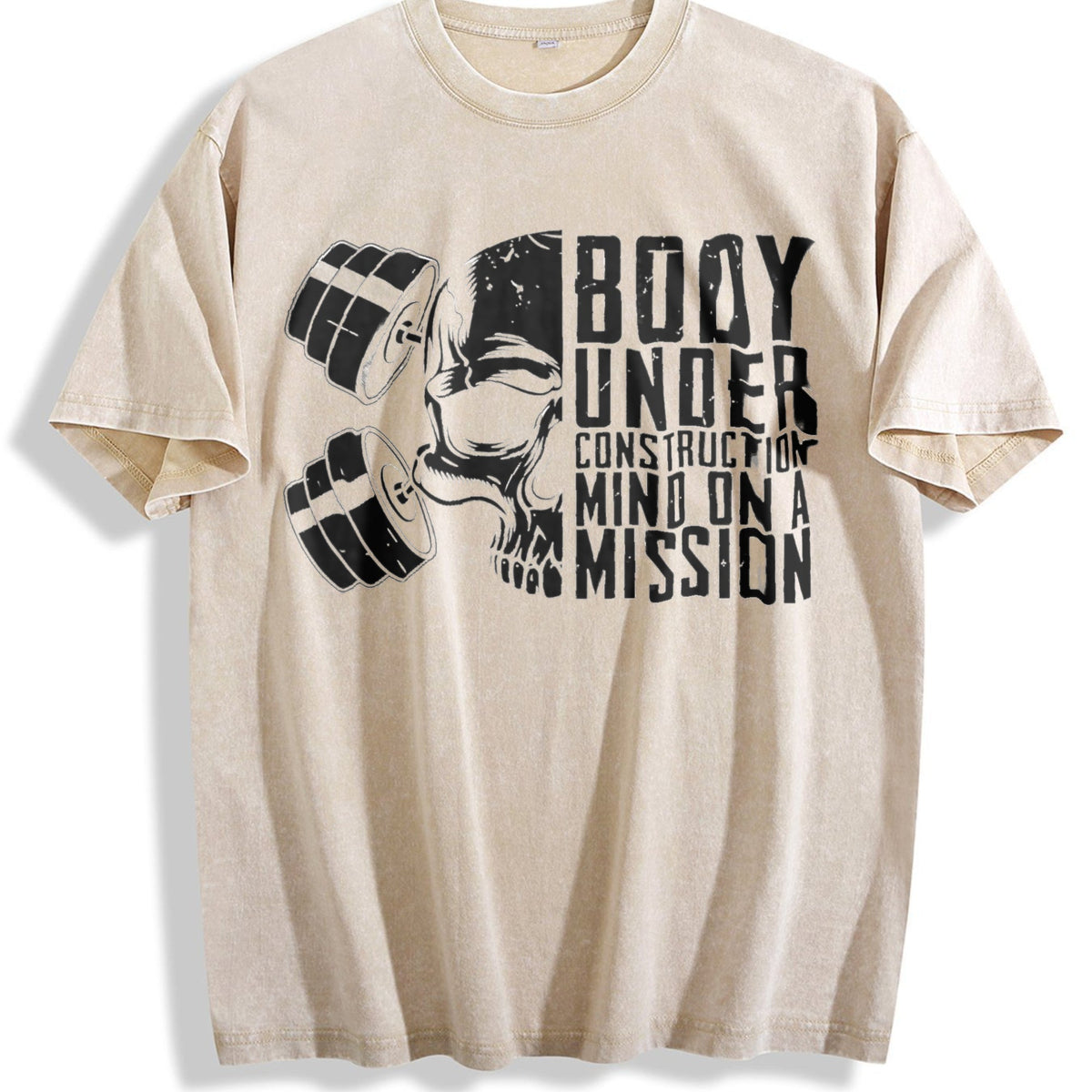 Fitness Motivational Skull & Crossed Dumbbells Vintage product image 1
