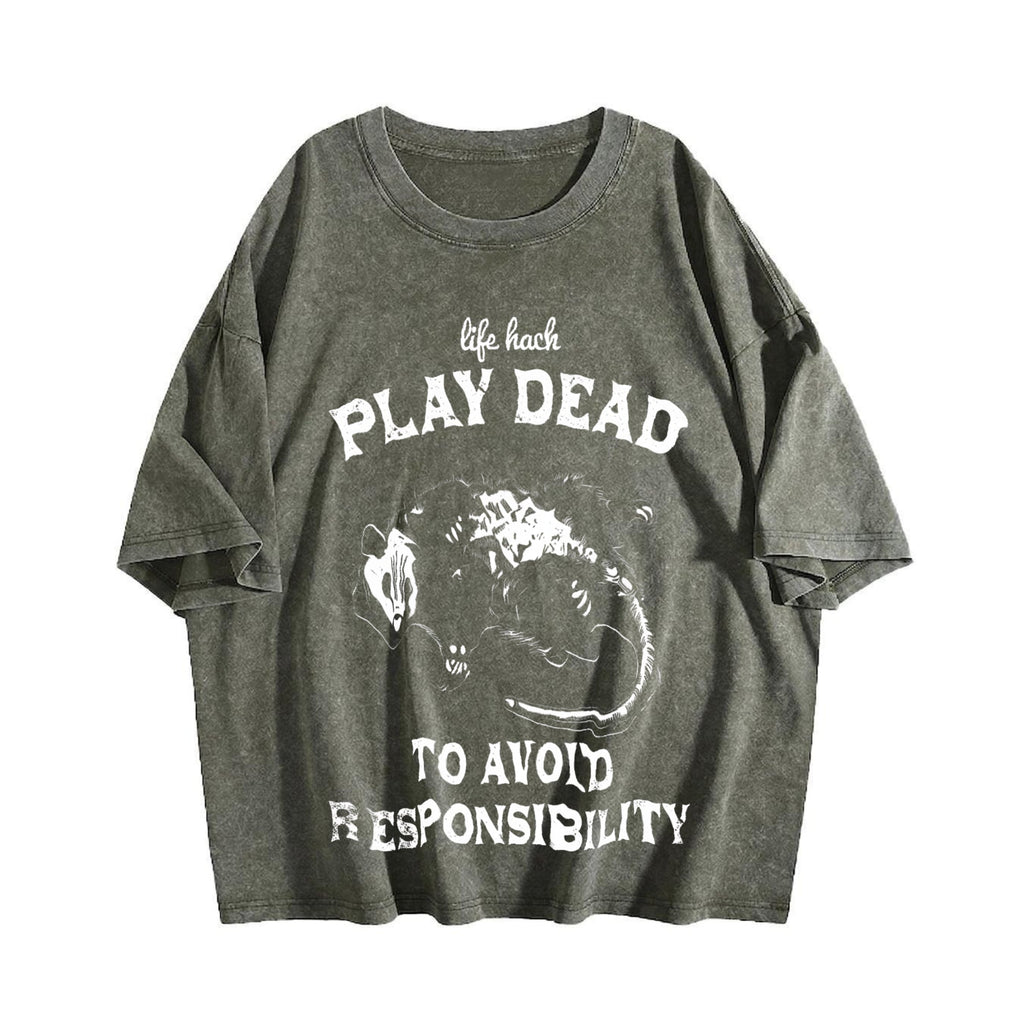 Funny Life Hack Play Dead To Avoid Responsibility Vintage product image 4