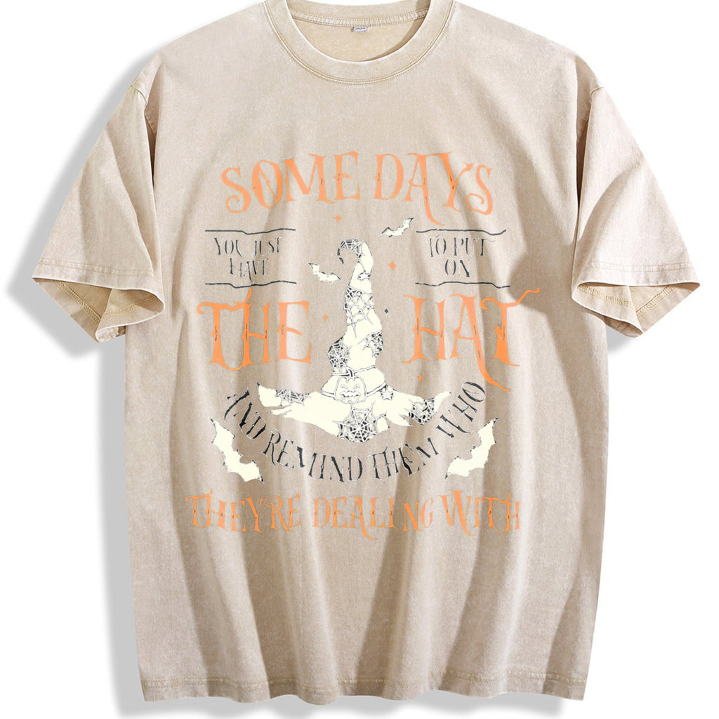 Funny Witch Vintage Washed T-Shirt product image 1
