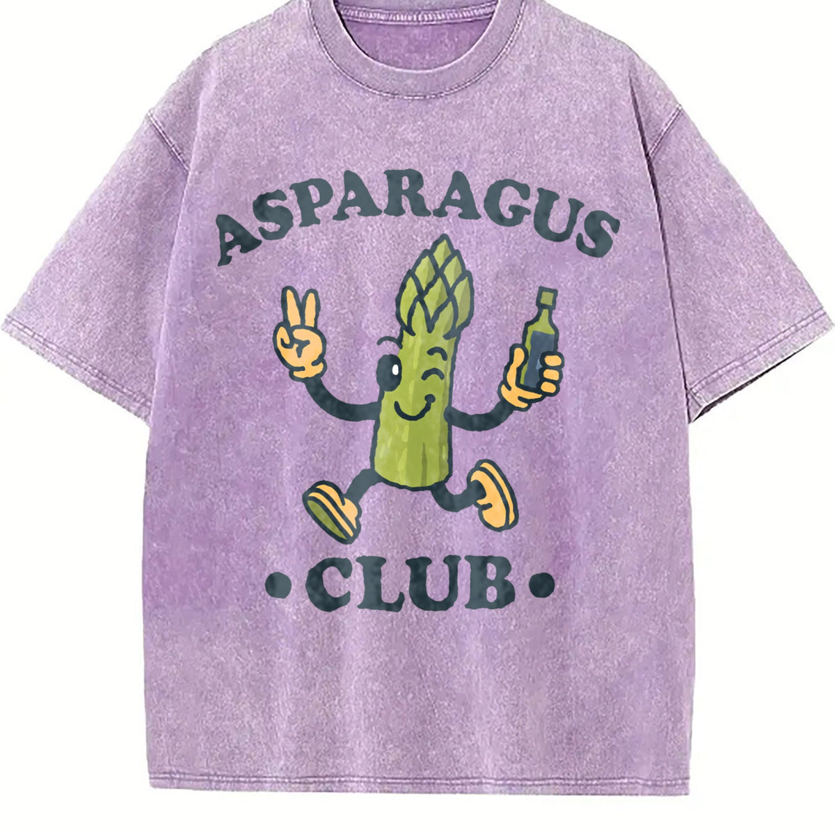 Asparagus Club Funny Veggie Lover Cartoon Vintage Washed product image 6