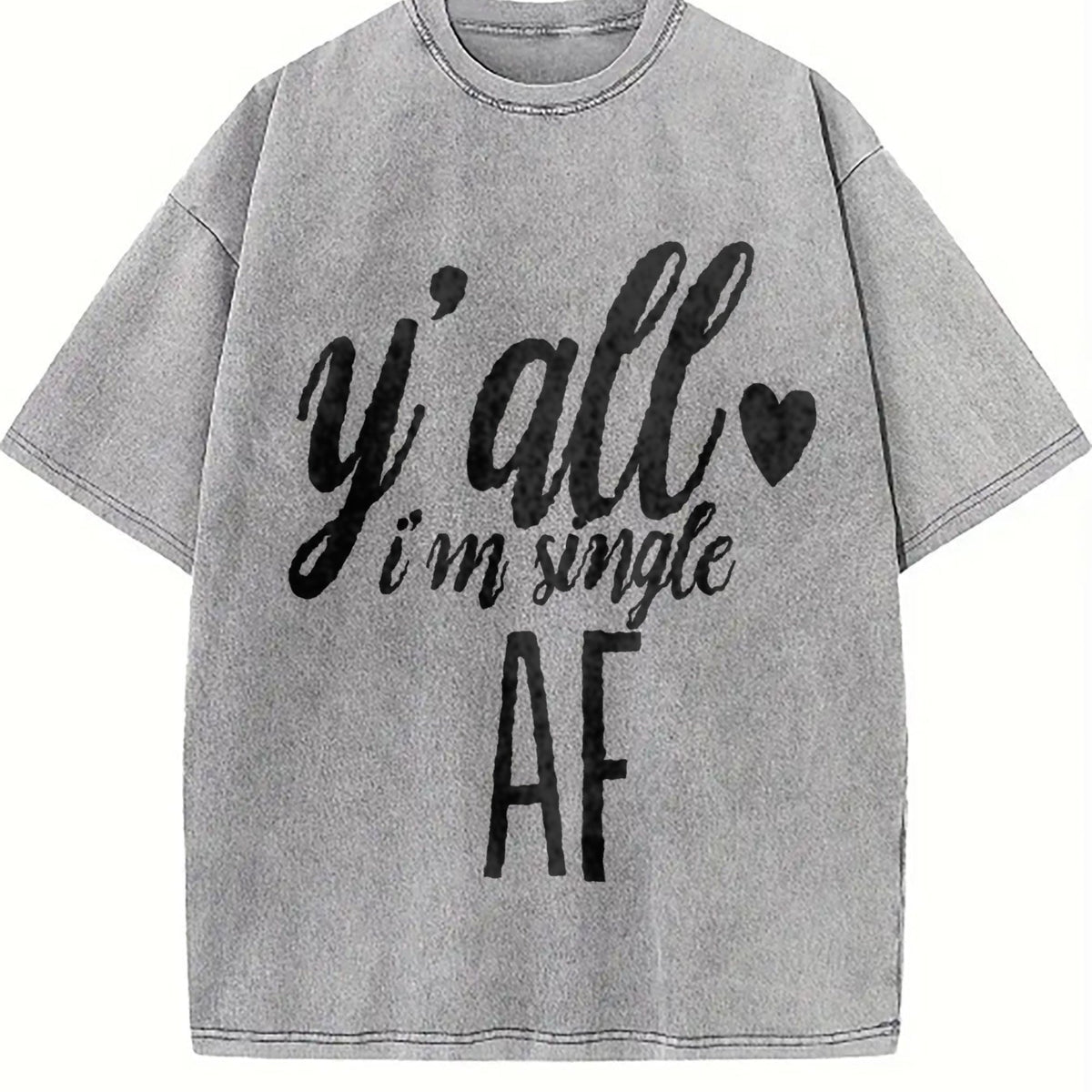 I'm Single Funny Y'all I'm Af I'm Af Vintage Washed T-Shirt product image 5