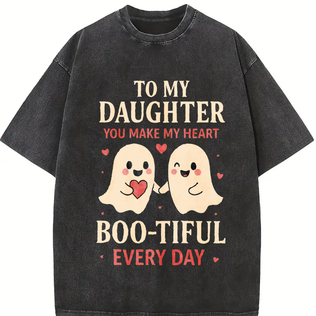 Funny Daughter Wife Slogan Vintage Washed T-Shirt product image 2