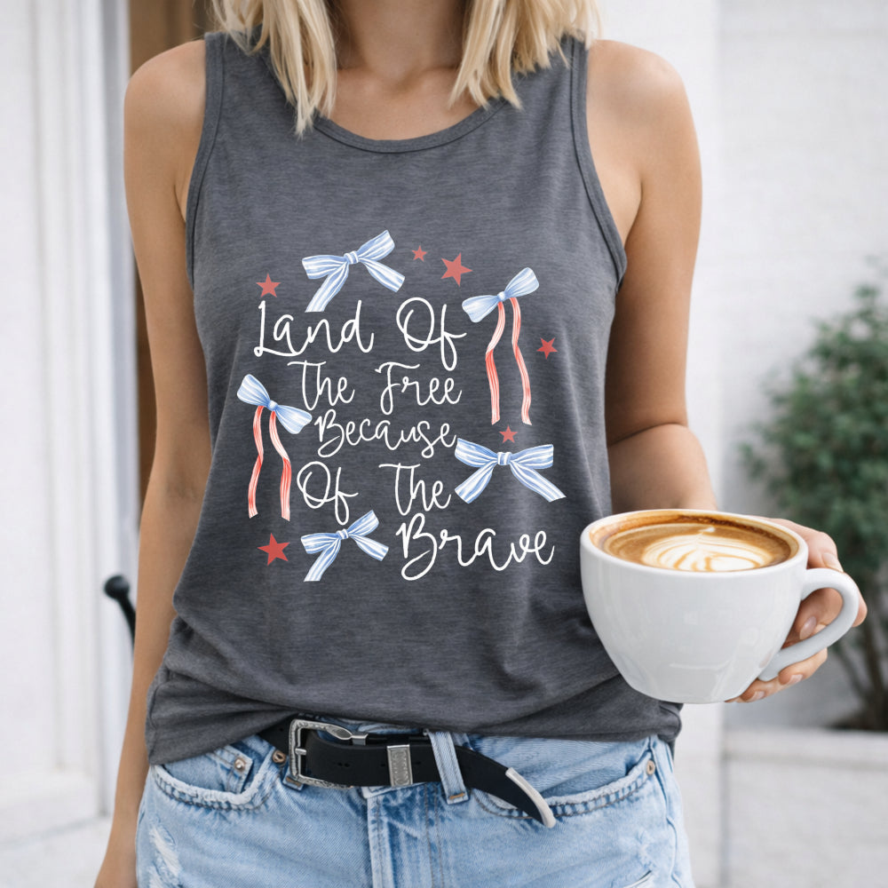 Land Of The Free Because Of The Brave Women's Tank Top