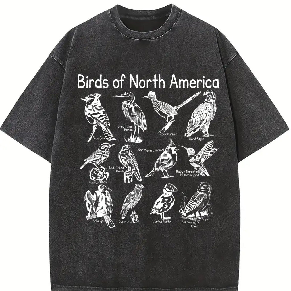 Birds Of North America Vintage Washed T-Shirt product image 2