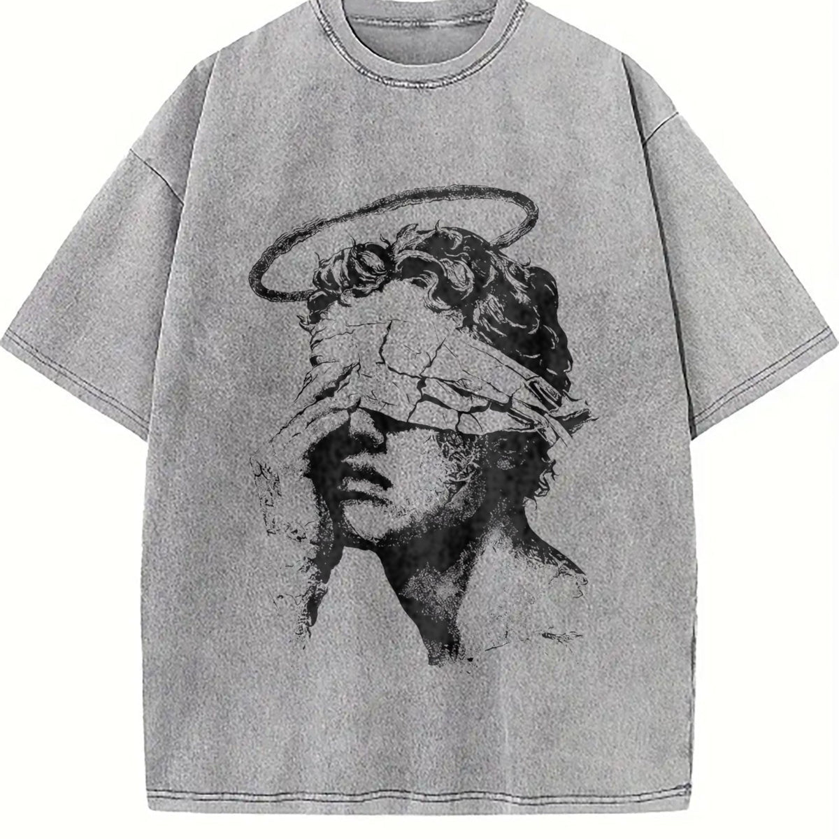 Angel Statue Vintage Washed T-Shirt product image 5