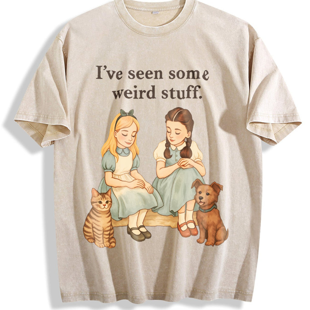 Weird Stuff Quote Vintage Washed T-Shirt product image 1