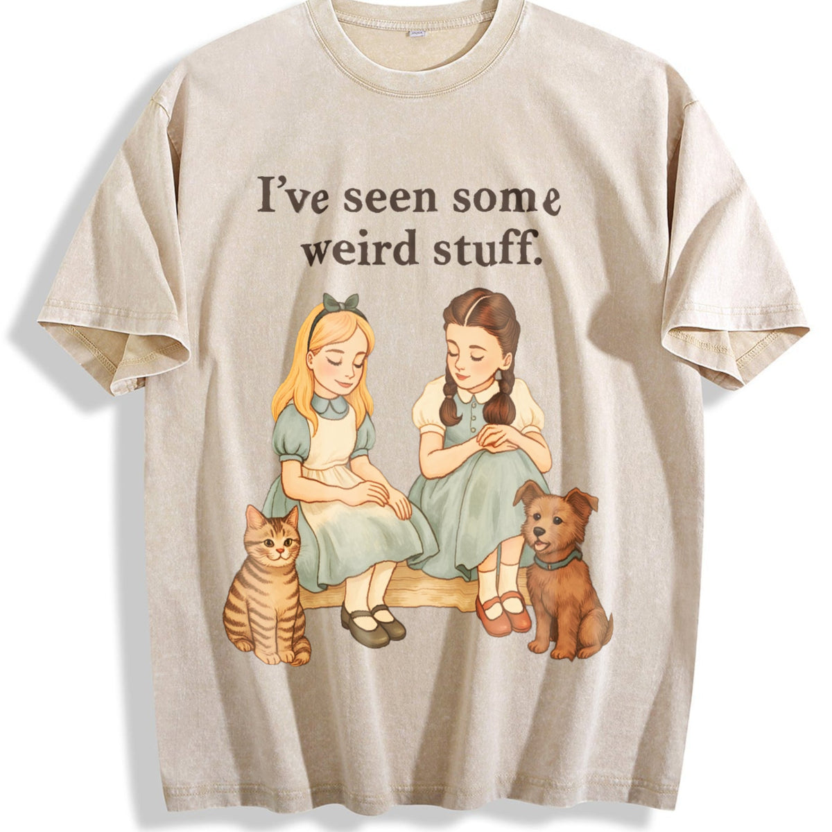 Weird Stuff Quote Vintage Washed T-Shirt product image 1