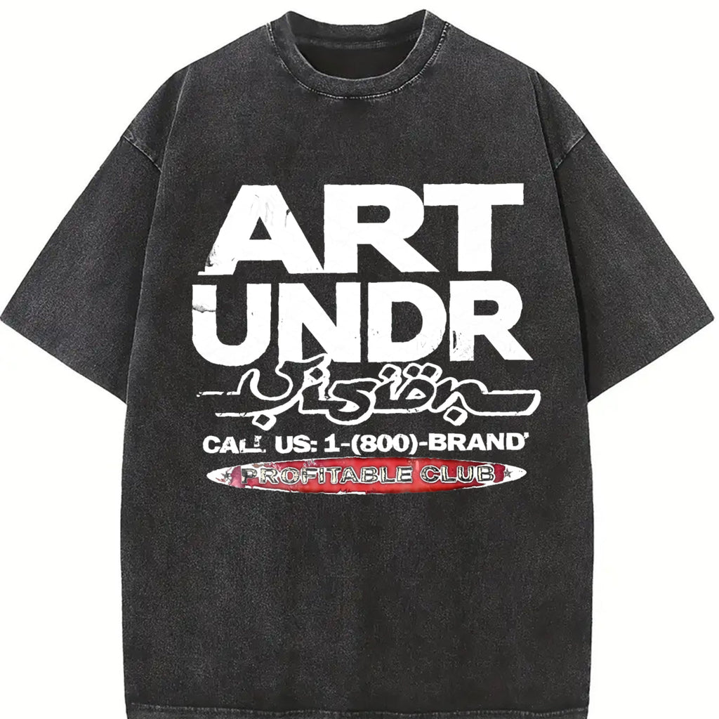 Rich Star Portrait Art Undr Muscle Vintage Washed T-Shirt product image 2